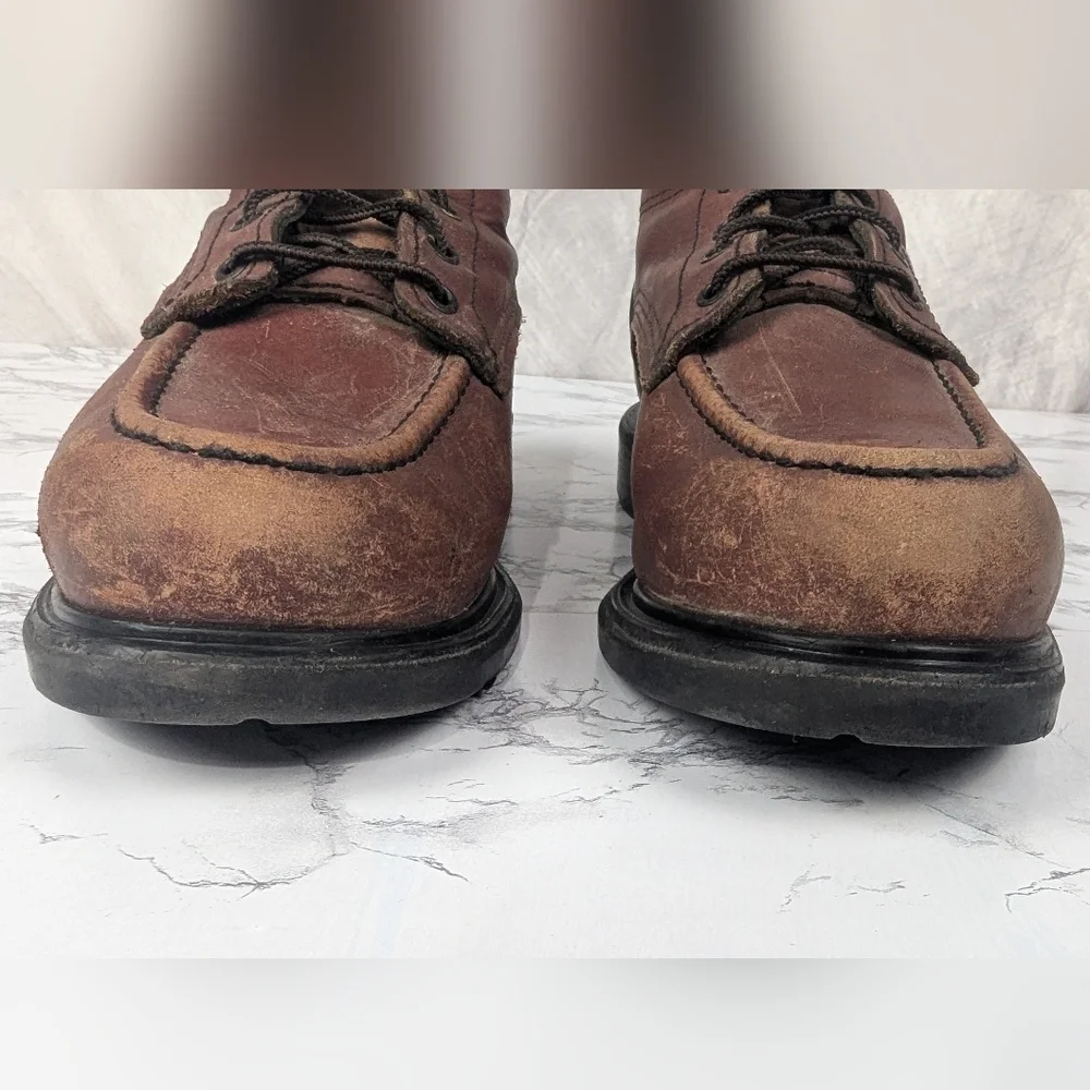 Red Wing Leather Work Boots Men's Size 9 Made In The USA